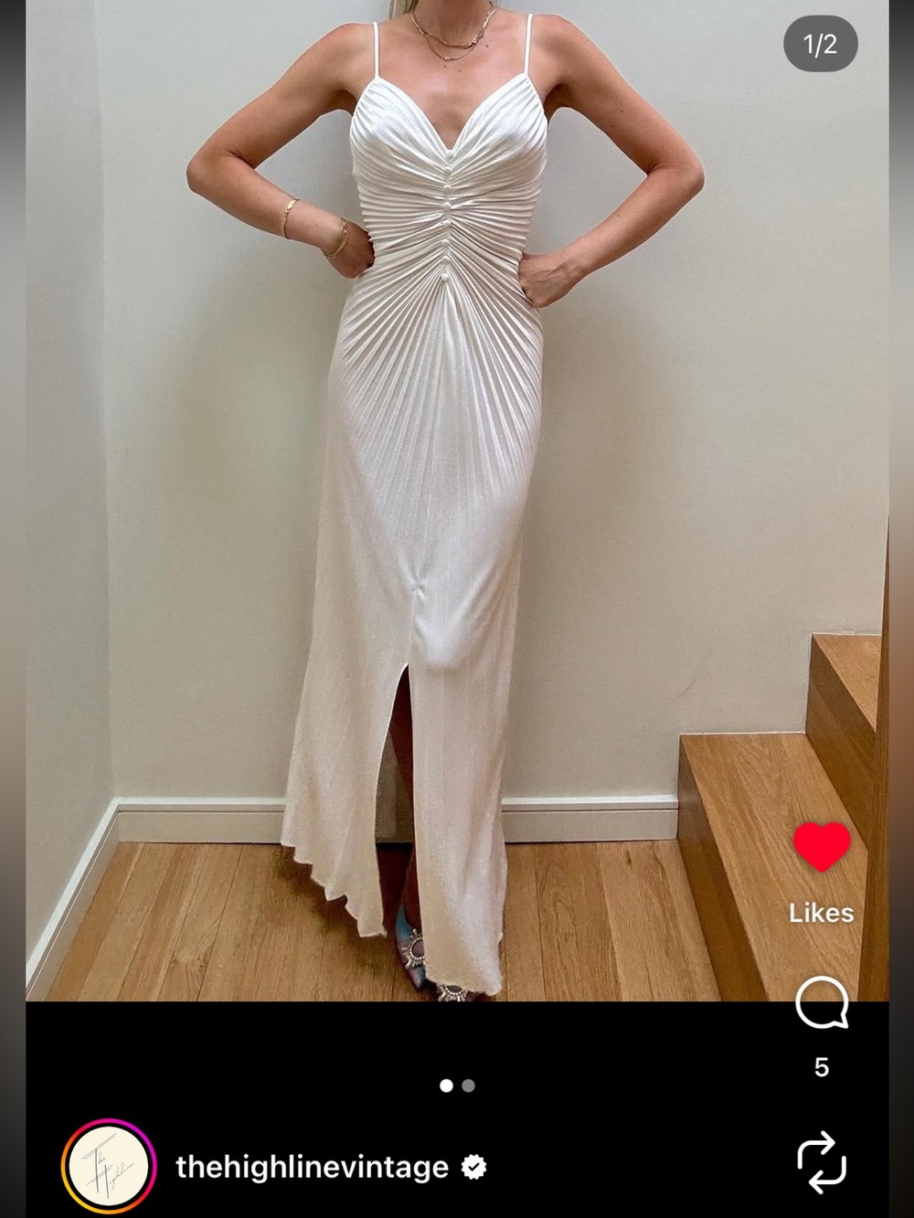 Vintage 70s Bridal gown from high line vintage
